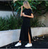 Women's Casual Wear Black Long Dresses
