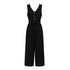 Ladies V-neck Tyra Jumpsuit - Black & Red