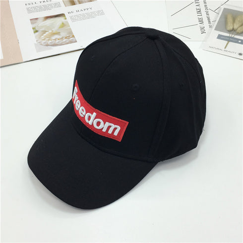 Cotton Embroidery Freedom Baseball Hat