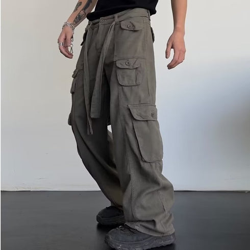High Street Hip Hop Straight Leg Pants