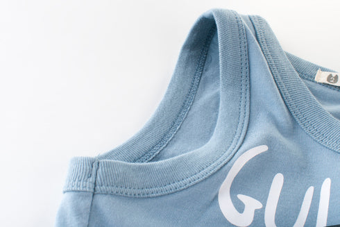 Kids Sleeveless Sling Cartoon Baby Top