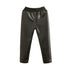 Children's Warm Slim Leather Pants