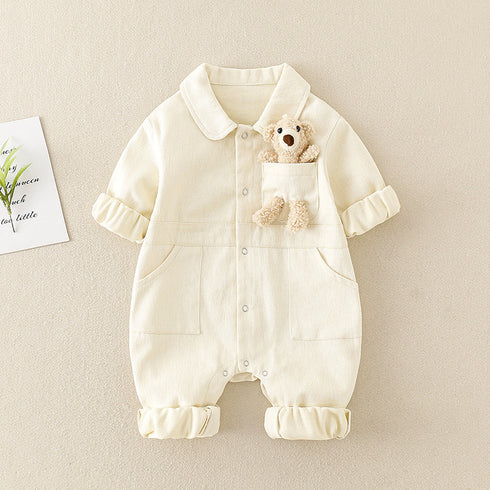Baby Newborn Denim Jumpsuit