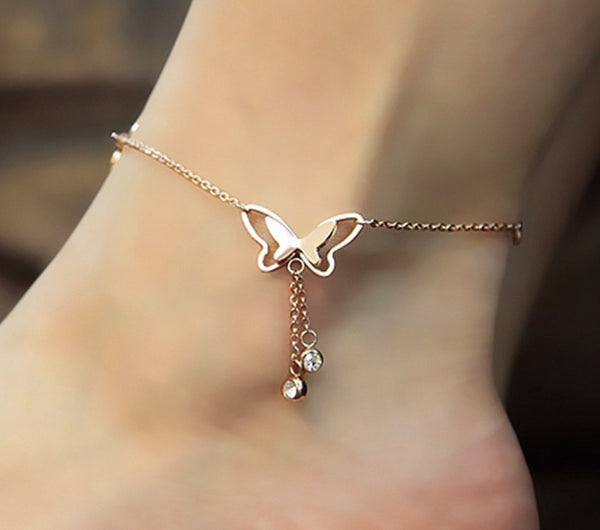Butterfly Ankle Bracelet