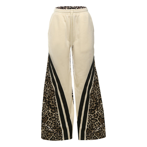 Women's Printed Striped High Waist Trousers