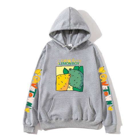 Cavetown Lemon Boy Cartoon Print Hoodies