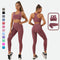Seamless  High Waist Leggings and Crop Top Yoga Set