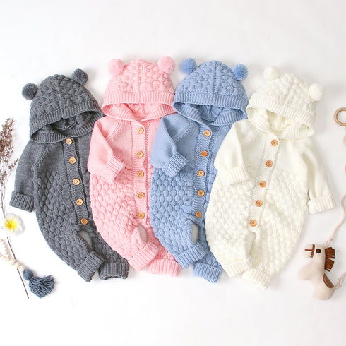 Baby's Soft knitted jumpsuit