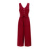 Ladies V-neck Tyra Jumpsuit - Black & Red