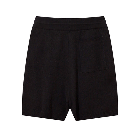 Jacquard Letter Wool Shorts For Men