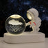 Glowing Planetary Galaxy Astronaut Crystal Ball Night Lights