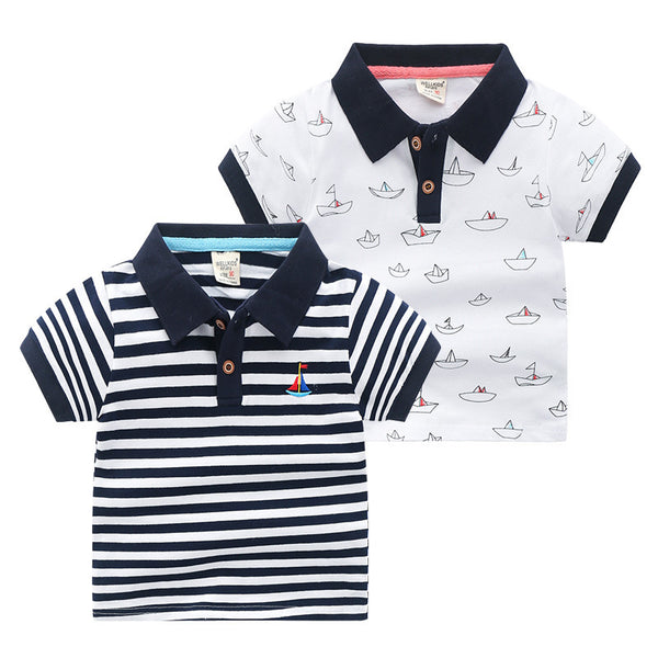 Children's Short-sleeved Polo T-shirt