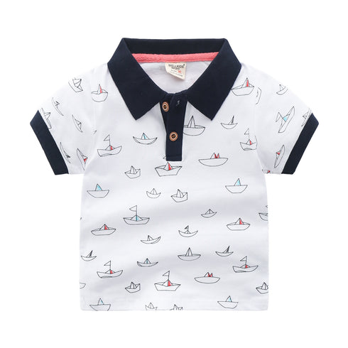 Children's Short-sleeved Polo T-shirt