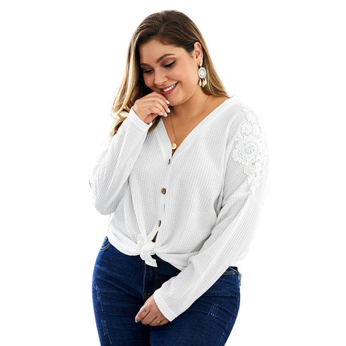 Women's knitted Big Blouse shirts