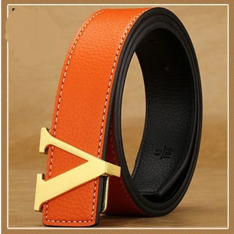 "V" Letter belt men