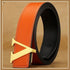 "V" Letter belt men