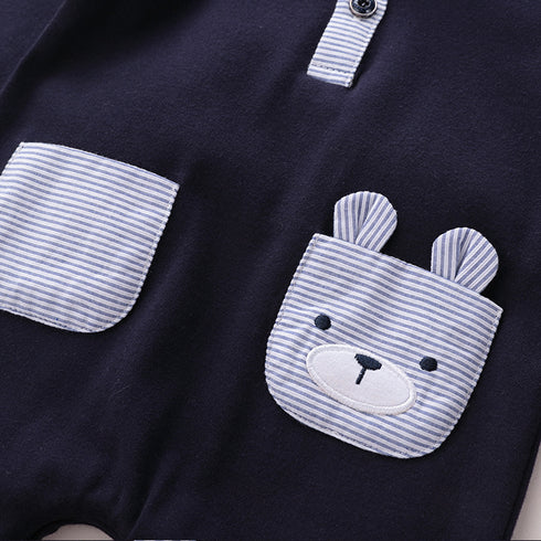 Baby's Bear pocket jumpsuit