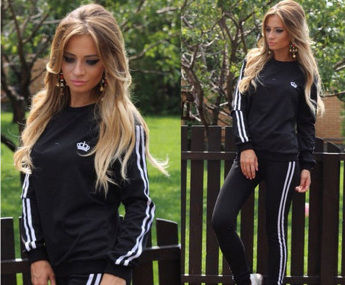 Crown Printed two piece tracksuit