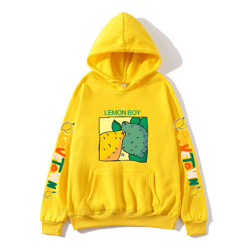 Cavetown Lemon Boy Cartoon Print Hoodies