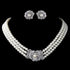 Pearl Rhinestone Jewellery Set