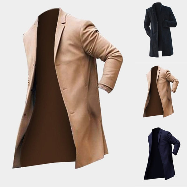 Men's Trench Long Jackets Coats