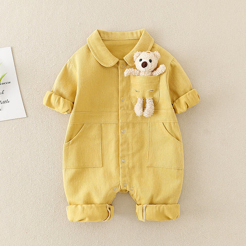Baby Newborn Denim Jumpsuit