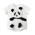 Leisure Short Sleeved Romper Three-dimensional Panda
