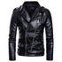Multi-zip Biker leather jacket