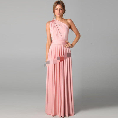 Women's one-strap lace up dresses