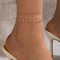 Light Luxury Diamond Double Anklet