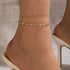 Light Luxury Diamond Double Anklet