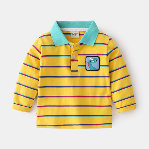 Cute School Boy Long Sleeve Shirt