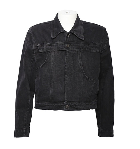 Niche Patchwork Old Denim Men Coats