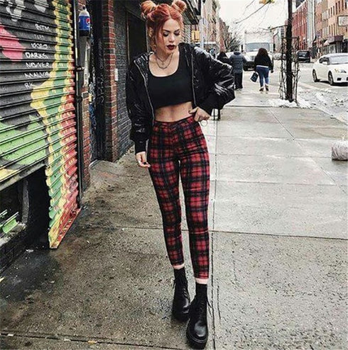 Women's Checked Leggings