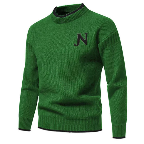 Mens Warm Knitted Bottoming Shirt