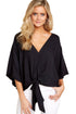 Women's Leopard Print Floral Tie Front Shirt