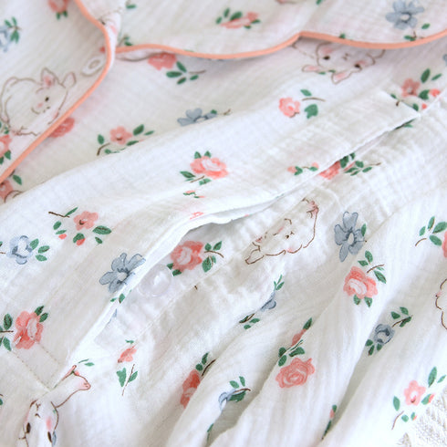 Women's Pure Cotton Spring Crepe Shirt Trousers