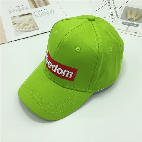 Cotton Embroidery Freedom Baseball Hat