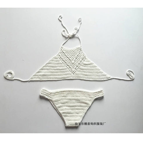 Woven Two-piece Beach Bikinis