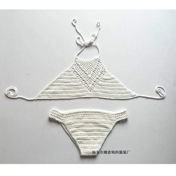 Woven Two-piece Beach Bikinis