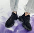 Cloth straps platform casual shoes