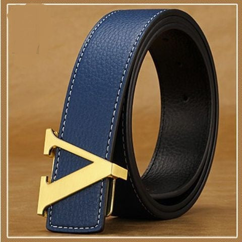 "V" Letter belt men