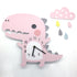 Cartoon dinosaur wall clock
