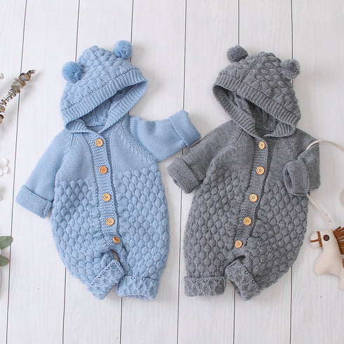 Baby's Soft knitted jumpsuit