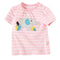 Cartoon Pattern Stitching Baby Short-Sleeved T-Shirt