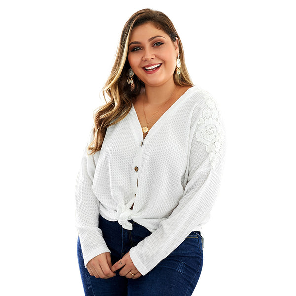 Women's knitted Big Blouse shirts