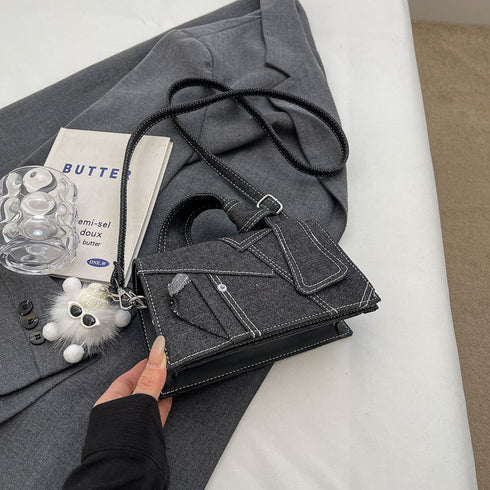 Denim Small Western Style Shoulder Messenger Bag