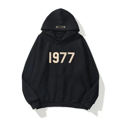 High Street Loose Fleece-lined 1977 Unisex Hoodies