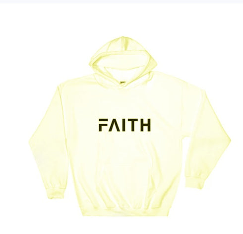 Faith Letter Print Unisex Hoodies
