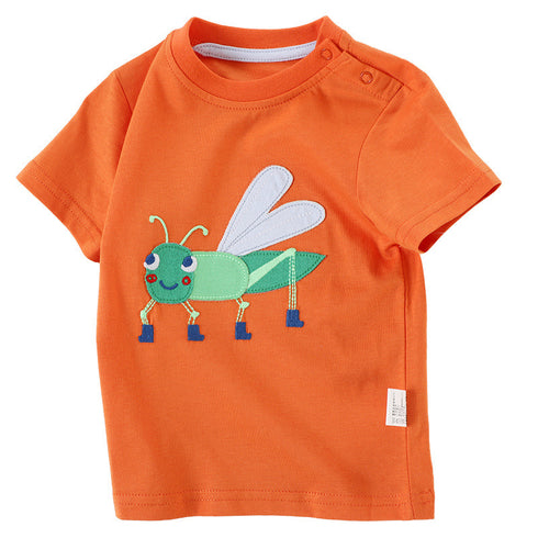 Cartoon Pattern Stitching Baby Short-Sleeved T-Shirt